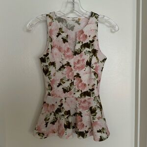 Nordstrom Floral sleeveless blouse